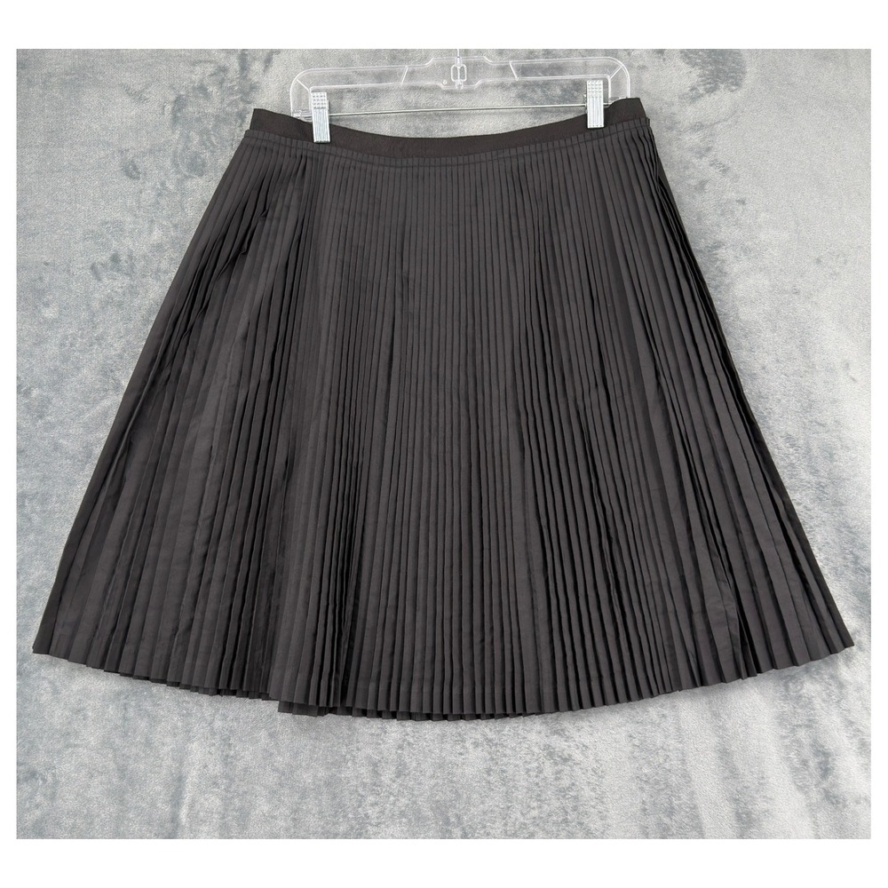 Banana Republic Skirt Womens Size 14 Pleated A Line Preppy Office Career Black